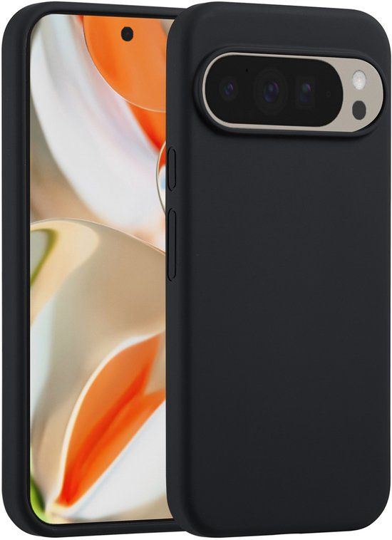Accezz Hoesje - Geschikt voor Google Pixel 10 Pro XL - Liquid Silicone Backcover - Zwart