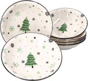 MamboCat Set van 6 soepborden kerstboom 21cm