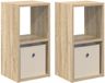 vidaXL Nachtkastje 2 stuks Sonoma Eiken 25,5 x 22 x 49,5 cm Bewerkt hout