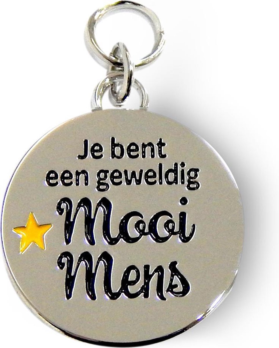 Charms for you Bedeltje - Mooi mens -