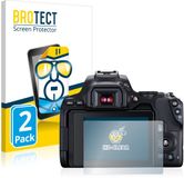 BROTECT - Screenprotector voor Canon EOS 250D - Folie Beschermfolie transparant 2 Stuks