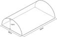 Softee Semi-cilinder 50x15x30cm Multicolore