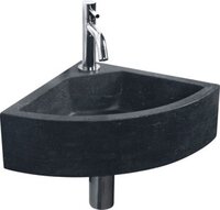 Haceka Carmen Fonteinset 30x30x11cm hoekmodel antraciet | Natuursteen | Modern