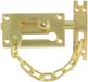 AMIG Deurschuif Goud Messing 80x45mm - Grendel met Deurketting Dubbel Deurbeveiliging