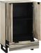 vidaXL Highboard Walnut White and Black 60 x 33 x 100 cm