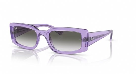 Ray-Ban Kiliane Transparent Violet/ Clear Gradient Light Grey Maat: Medium (54) - Zonnebril - - RB4395 66858E