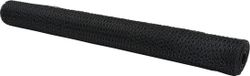 vidaXL Hexagon hek 1,2 x 50 m PVC grijs