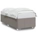 vidaXL Cadre de lit Taupe Tissu 100x200 cm