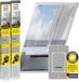 EASYmaxx Insect Protect Telescopische vliegenhor voor ramen met frame en geïntegreerd net, dakraam, insectenbescherming, zonder boren, 63 x 93 cm, tot 100 x 160 cm, wit, 2 stuks