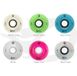 Luminous LED 65mm Longboard Wielen White