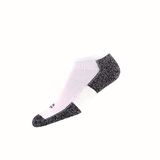 Thorlos Dames Lite Padded Low Cut Mini Sokken, Wit/Navy, M
