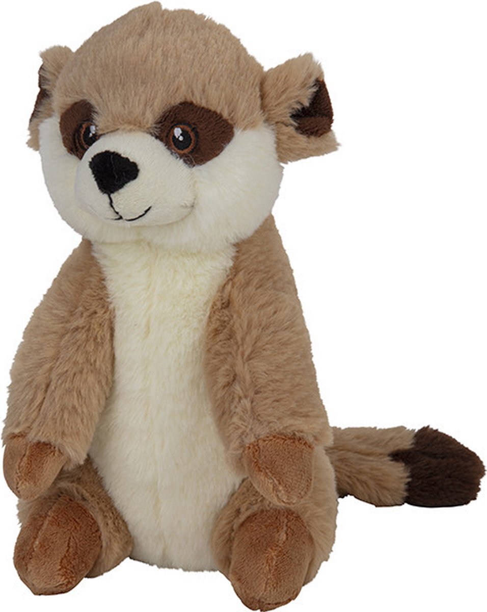 Nature Planet Pluche dieren knuffels Stokstaartje van 22 cm - Knuffeldieren speelgoed