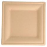 Borden vierkant "Bionic" 16X16X1 cm natuur cellulose - 1000 Un.