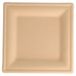 Borden vierkant "Bionic" 16X16X1 cm natuur cellulose - 1000 Un.