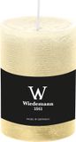 Wiedemann Bougie cylindrique/bougie pilier - bougie rustique - blanc crème - 7 x 10 cm - 43 heures de combustion