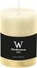 Wiedemann Bougie cylindrique/bougie pilier - bougie rustique - blanc crème - 7 x 10 cm - 43 heures de combustion