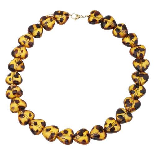 By Jam Gioielli gold plated ketting Leopard
