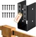 VEVOR 12 Stuks Balkhangers voor 49x92mm Balken, Houtverbinders, Paaldragers
