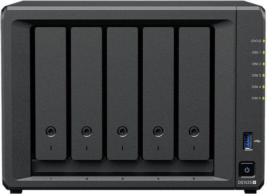 Synology DS1525+ 5Bay 20TB NAS met 5x4TB Synology Plus HDD