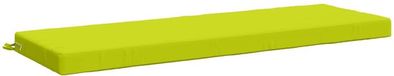 vidaXL Coussin de banc SOEST 100% Polyester Vert vif 150 x 50 x 8 cm