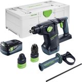 Festool KHC 18 EB-Basic accu combihamer 18 V 2,6 J SDS-Plus borstelloos + 1x accu 5,0 Ah + Systainer - zonder oplader