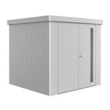 Biohort Neo Metaal-houten schuur 180x180 cm Zilver Metallic