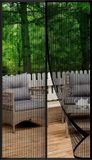 Moustiquaire magnétique pour porte de balcon, 100 x 220 cm, noir