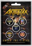 Rock Off Anthrax - Among The Living Badge/button - Set van 5 - Multicolours