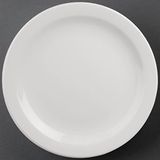 Olympia Athena borden 284mm/11 1/4 set van 6 - wit volledig geglazuurd porselein servies restaurant tafelgerei vaatwasserbestendig CF365