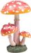 Merkloos / Sans marque Imhof & Stevens B.V. Decoratie huis/tuin beeldje paddenstoelen - lage hoed - vliegenzwammen - rood/wit - 10 cm