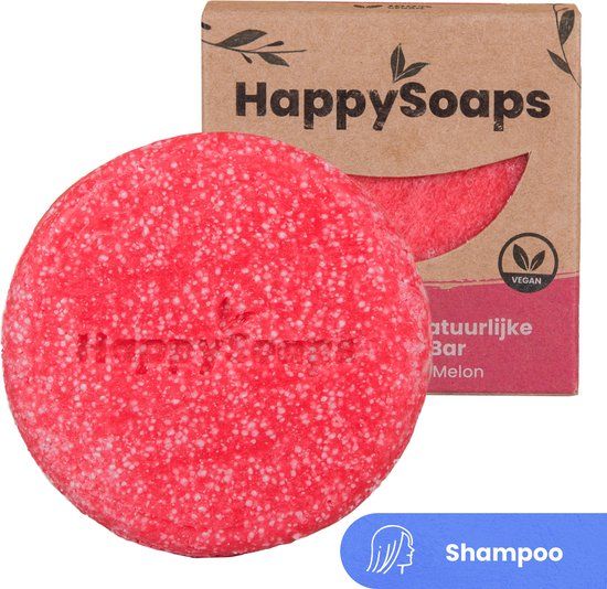 HappySoaps You're One in a Melon Shampoo Bar - 70gr