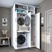 Roomart DORA-I Wasmachine Ombouwkast 115x230 cm met Opzetkast - Wit