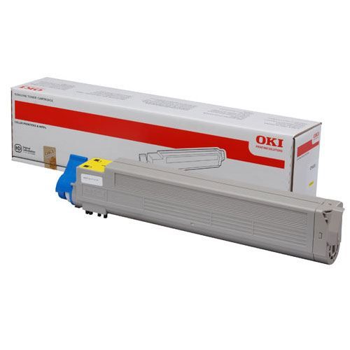 Oki 43837129 Yellow Toner Cartridge for C9655N (22000 Pages)