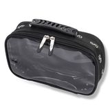 GlamSeries GlamTraveler Pouch tassen inlay 270 x 165 x 75 mm, PVC-gecoate make-uptas met transparante deksel