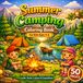 Summer Camping Coloring Book for Kids Ages 4–8