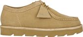 Clarks Meare Walla Schnürschuhe Lichtbruin Leer Maat 44