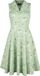 H&R London Timea Swing Dress Dames Midi-jurk - munt - 3XL