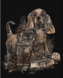 Royal & langnickel Copper Foil A4 Engraving Art - Kitten & Puppy