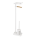 RIDDER Porte-rouleau et brosse WC Albany, autoportant. (Blanc mat)