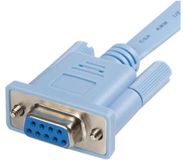 StarTech.com Câble de console Cisco RJ45 vers DB9 de 1,8 m M/F - Bleu