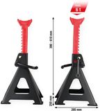 KS Tools performance Stahl-Unterstellbock mit Schnellverstellung, 6000 kg, paarweise - 160.1255