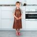 YourSurprise Marron Tablier personnalisé enfant cuir gravé