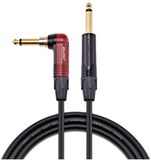 Studiospares Pro Neutrik Silent Mogami Guitar Cable Angled Jack, 15m Black