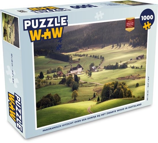 MuchoWow Puzzel Panoramisch uitzicht over een dorpje bij het Zwarte Woud in Duitsland - Legpuzzel - Puzzel 1000 stukjes volwassenen