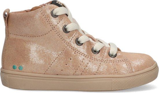 BunniesJR Meisjes Hoge Sneakers - Roze - Suède - Veters