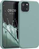 kwmobile telefoonhoesje geschikt voor Apple iPhone 13 - Hoesje met siliconen coating - Smartphone case in mintgroen