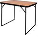 Aktive Table de camping pliable marron 80x60x67 cm