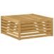 vidaXL - Buiten - Voetenbank - Massief - Acacia - Hout - Wit - 79 - x - 79 - x - 37 - cm