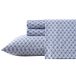 Laura Ashley Home Kingsize lakenset, zachte satijnen katoenen beddengoedset - Slank, glad en ademend, blauw