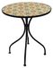 Table de jardin en mosaïque Ø60x70cm